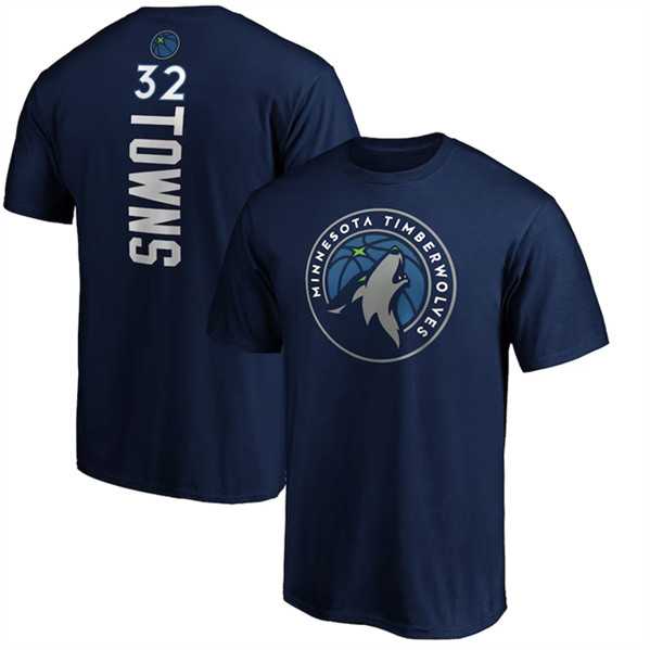Men's Minnesota Timberwolves #32 Karl-Anthony Towns Navy Name & Number T-Shirt,We sell and wholesale Men's Minnesota Timberwolves #32 Karl-Anthony Towns Navy Name & Number T-Shirt on line form chian!